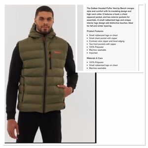 Bench Galban Hooded Puffer Vest